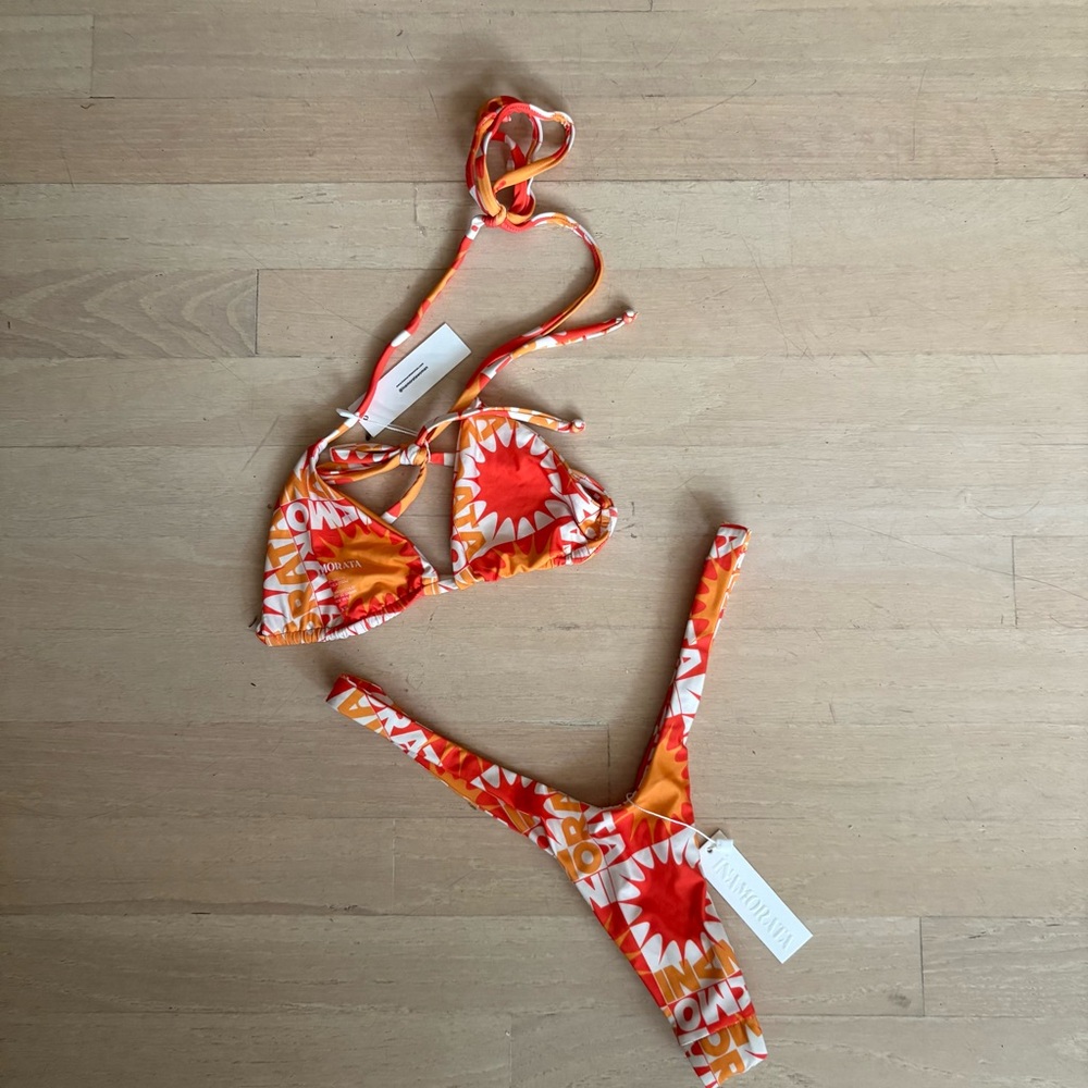 INAMORATA Orpheus Top & Seaside Bottom - Orange & Yellow XS NWT - Picture 4 of 7